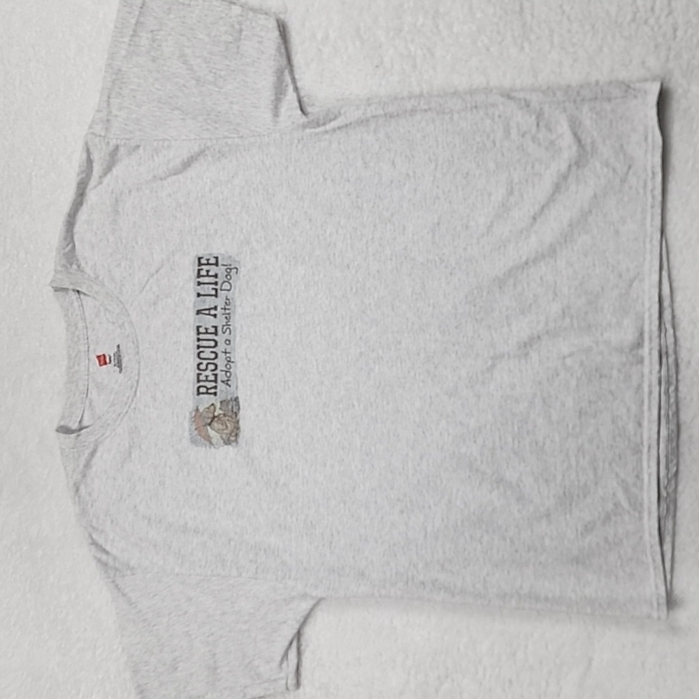 Hanes Cafe Press Rescue A Life Adopt A Shelter Dog Unisex Tee